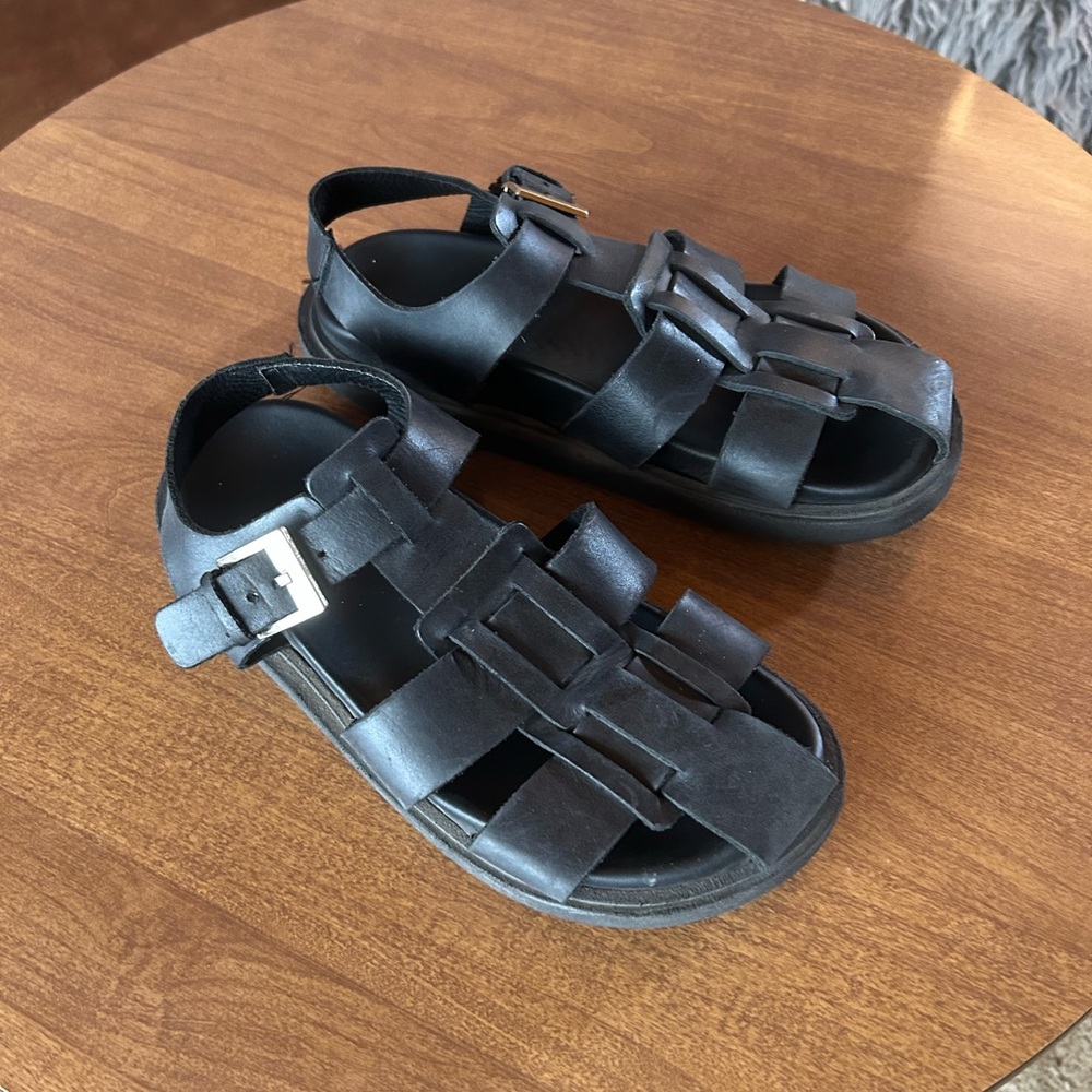 ALOHAS Backbone Fisherman Leather Sandal